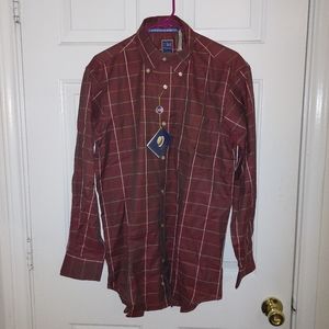 ✨️T. Harris London Men's Button Down Plaid Shirt